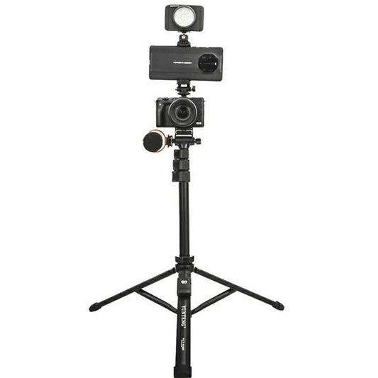 YUNTENG VCT-91666L Camera Tripod Vlog Video Stand Selfie Stick Phone Bluetooth-Compatible Live Streaming Bracket