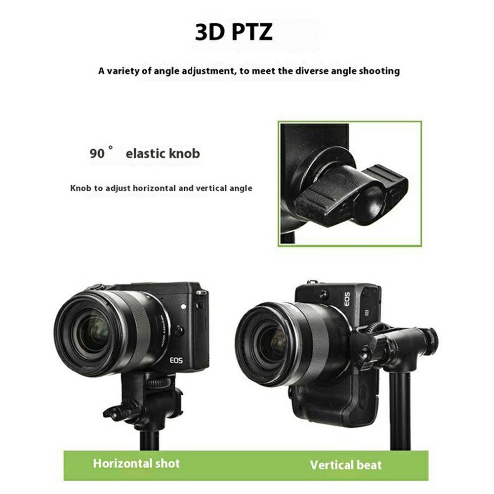 YUNTENG VCT-91666L Camera Tripod Vlog Video Stand Selfie Stick Phone Bluetooth-Compatible Live Streaming Bracket