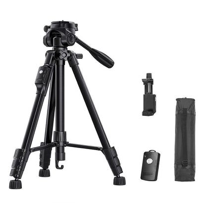 YUNTENG VCT-669 Tripod Camera Stand Smartphone Bluetooth-Compatible Selfie Mount for Live Streaming Vlog Video Recording