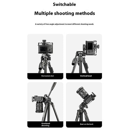 YUNTENG VCT-669 Tripod Camera Stand Smartphone Bluetooth-Compatible Selfie Mount for Live Streaming Vlog Video Recording