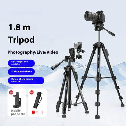 YUNTENG VCT-669 Tripod Camera Stand Smartphone Bluetooth-Compatible Selfie Mount for Live Streaming Vlog Video Recording