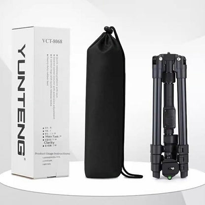 YUNTENG VCT-8068 Camera Tripod Stand with Remote, 1.98m Adjustable Phone Holder for Live Streaming