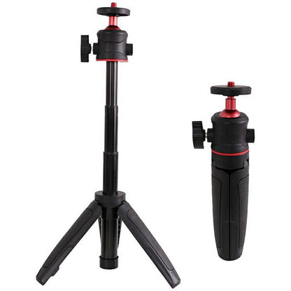 Y039 2 in 1 Telescopic Selfie Stick 360 Degree Rotating Panoramic Gimbal Mini Tripod for Camera Photography