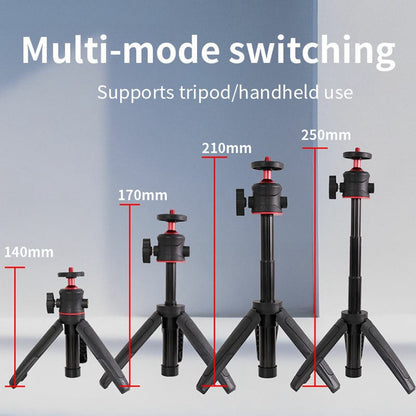 Y039 2 in 1 Telescopic Selfie Stick 360 Degree Rotating Panoramic Gimbal Mini Tripod for Camera Photography