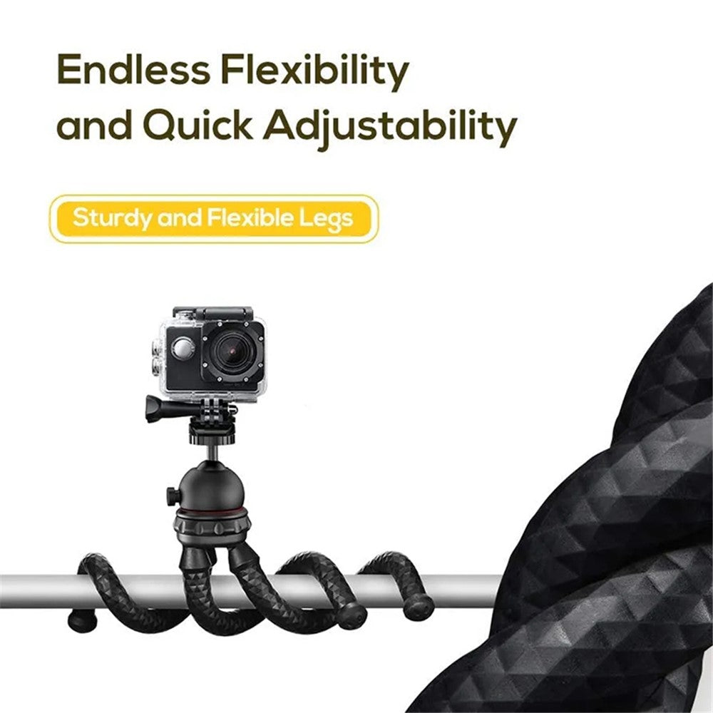JMARY MT25 Ball Head Selfie Stick Flexible Octopus Tripod Bracket with Phone Holder