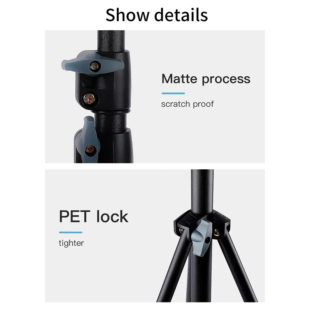 JMARY MT-75 Portable Photography Lightweight Tripod SPCC Steel Telescopic Camera Phone Stand