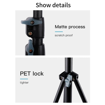 JMARY MT-75 Portable Photography Lightweight Tripod SPCC Steel Telescopic Camera Phone Stand