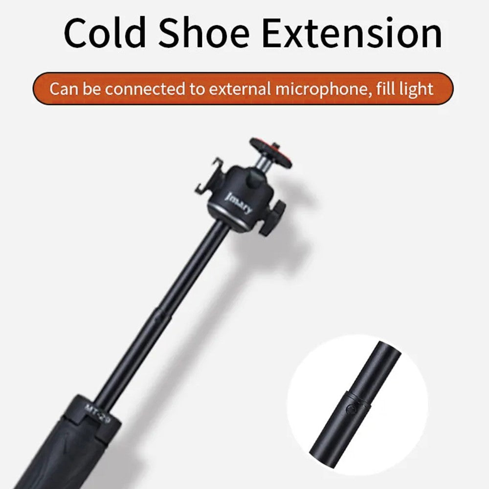 JMARY MT-29 Portable Selfie Stick Camera Phone Holder Mini Extendable Live Streaming Desktop Tripod