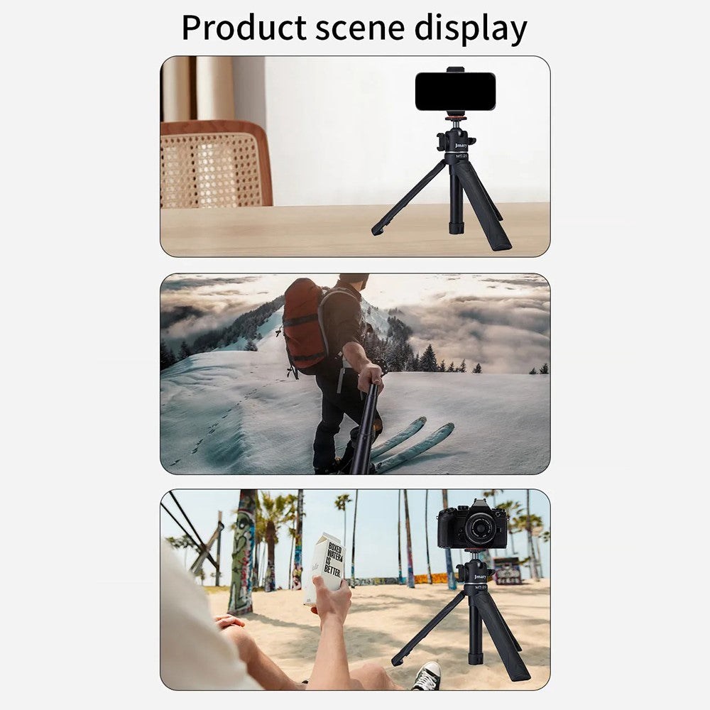 JMARY MT-29 Portable Selfie Stick Camera Phone Holder Mini Extendable Live Streaming Desktop Tripod