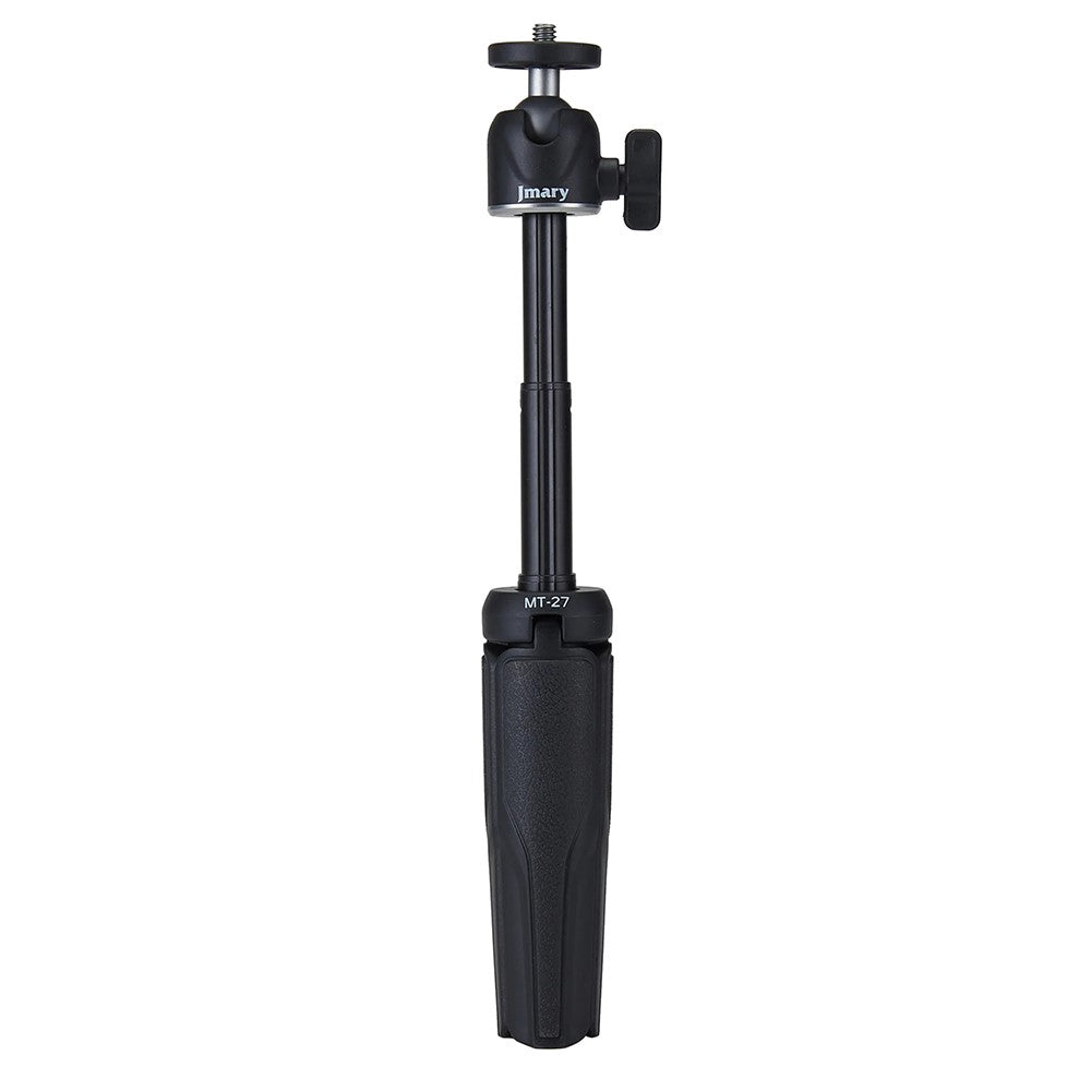 JMARY MT-27 3 Sections Adjustable Portable Live Streaming Desktop Tripod + Phone Holder