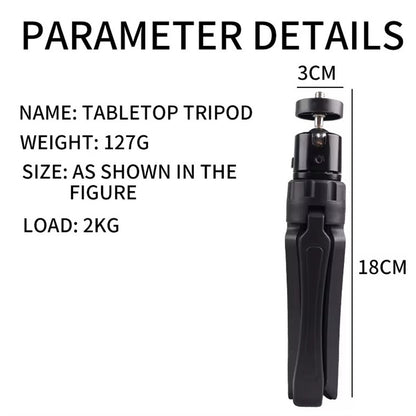 X038 Camera Tripod DLP Camera Stand Holder Phone Clamp Tripod for Live Streaming