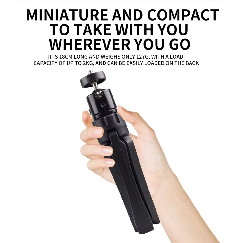 X038 Camera Tripod DLP Camera Stand Holder Phone Clamp Tripod for Live Streaming