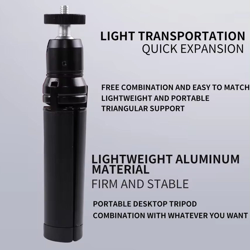 X028 Portable Webcam Tripod Stand Aluminum Alloy Extendable Desktops Tripod