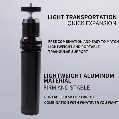 X028 Portable Webcam Tripod Stand Aluminum Alloy Extendable Desktops Tripod