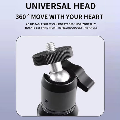 X028 Portable Webcam Tripod Stand Aluminum Alloy Extendable Desktops Tripod