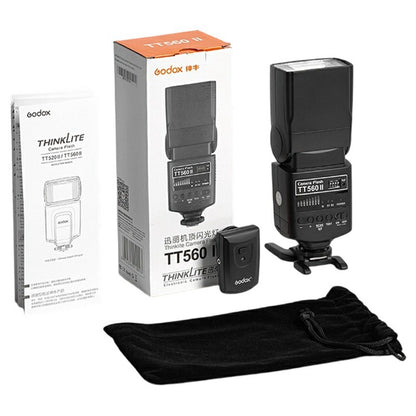 GODOX TT560 II Camera Flash 433MHz Wireless Receiver Hot Shoe Flash Light for Canon Nikon Sony