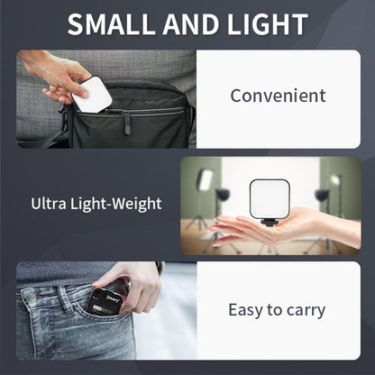 JMARY FM48R Portable Mini Camera Phone Fill Light Dimmable Photography LED Fill Light