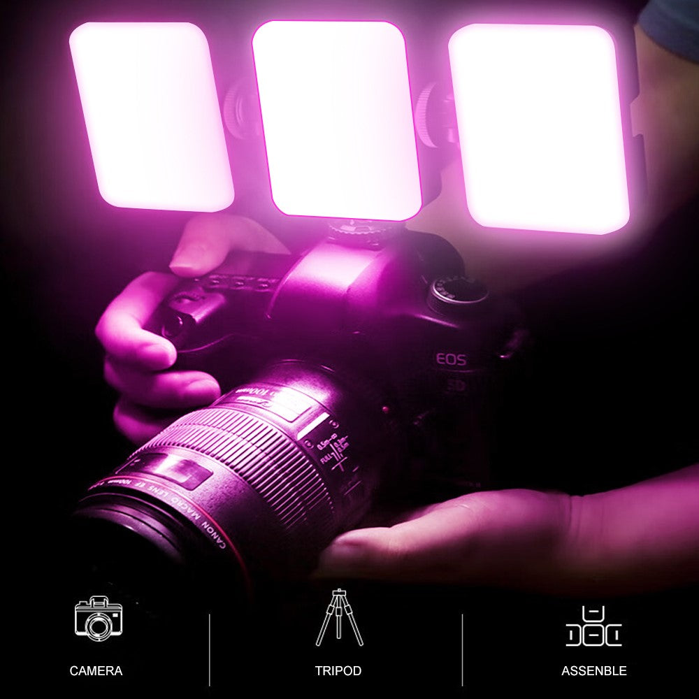 VLOGLITE T64RGB Cell Phone Camera Video Fill Light Mini Pocket Beauty Light Portable RGB Fill Light