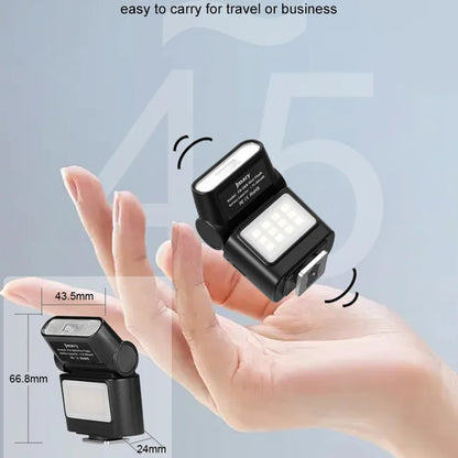 JMARY FM-06R Mini Flash Fill Light Hot Shoe Mount 300mAh Rechargeable LED Light for Camera Photography