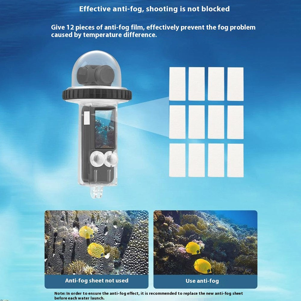BRDRC Waterproof Case for DJI Osmo Pocket 3 40m Underwater Diving Action Camera Protector