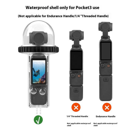 BRDRC Waterproof Case for DJI Osmo Pocket 3 40m Underwater Diving Action Camera Protector