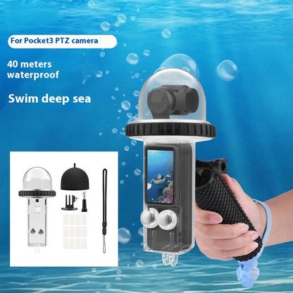 BRDRC Waterproof Case for DJI Osmo Pocket 3 40m Underwater Diving Action Camera Protector