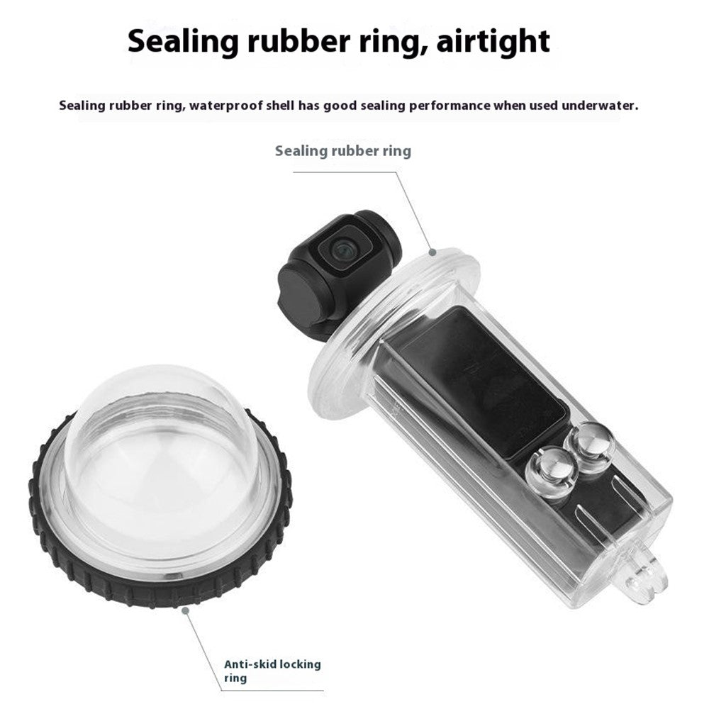 BRDRC Waterproof Case for DJI Osmo Pocket 3 40m Underwater Diving Action Camera Protector