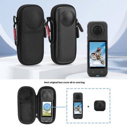 BRDRC For Insta360 X5 / Insta360 X4 Action Camera Drop-Proof Storage Case Portable Protective Bag, Support Lens Cover