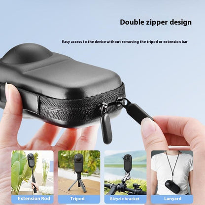 BRDRC For Insta360 X5 / Insta360 X4 Action Camera Drop-Proof Storage Case Portable Protective Bag, Support Lens Cover