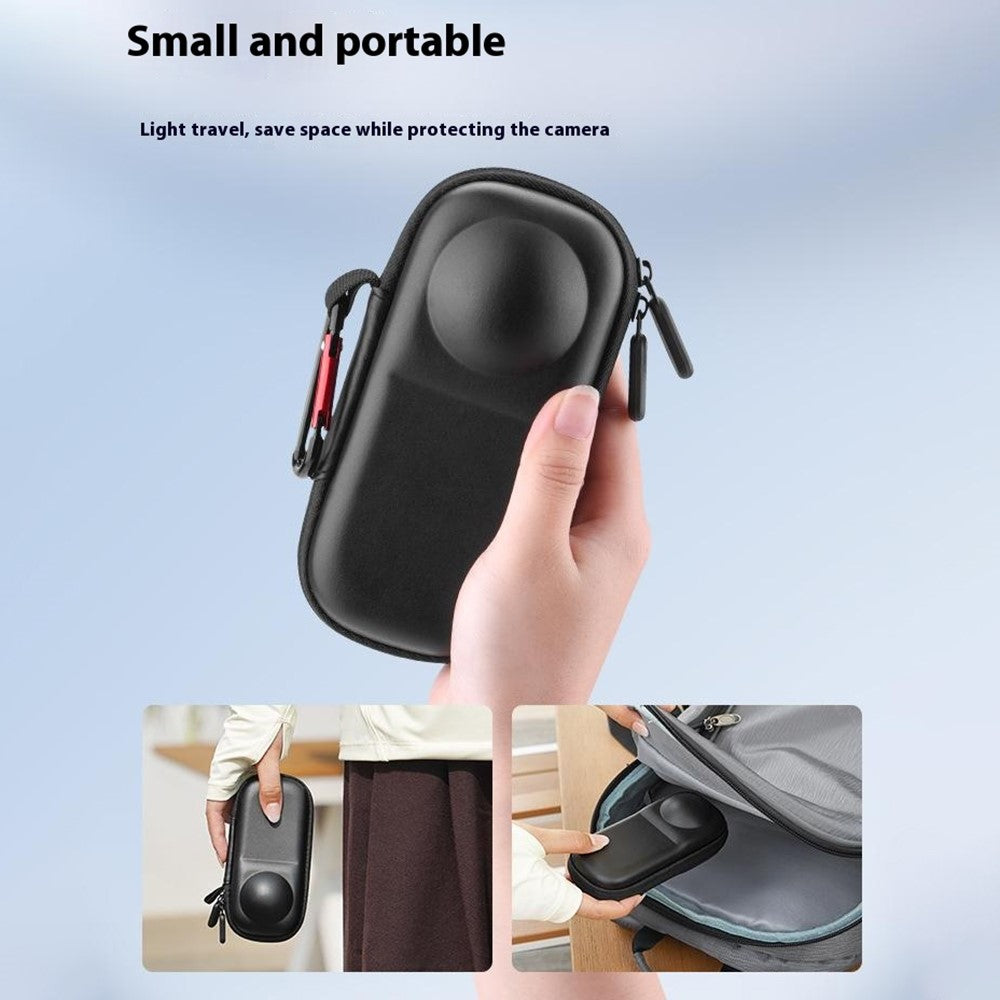BRDRC For Insta360 X5 / Insta360 X4 Action Camera Drop-Proof Storage Case Portable Protective Bag, Support Lens Cover