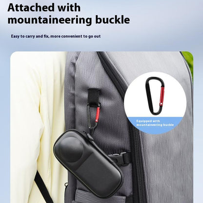 BRDRC For Insta360 X5 / Insta360 X4 Action Camera Drop-Proof Storage Case Portable Protective Bag, Support Lens Cover