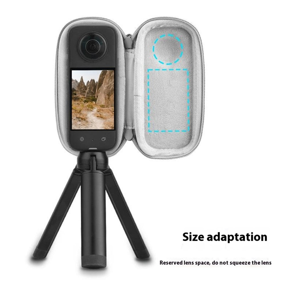 BRDRC For Insta360 X3 / One X2 / One X Action Camera Storage Case PU Protective Bag