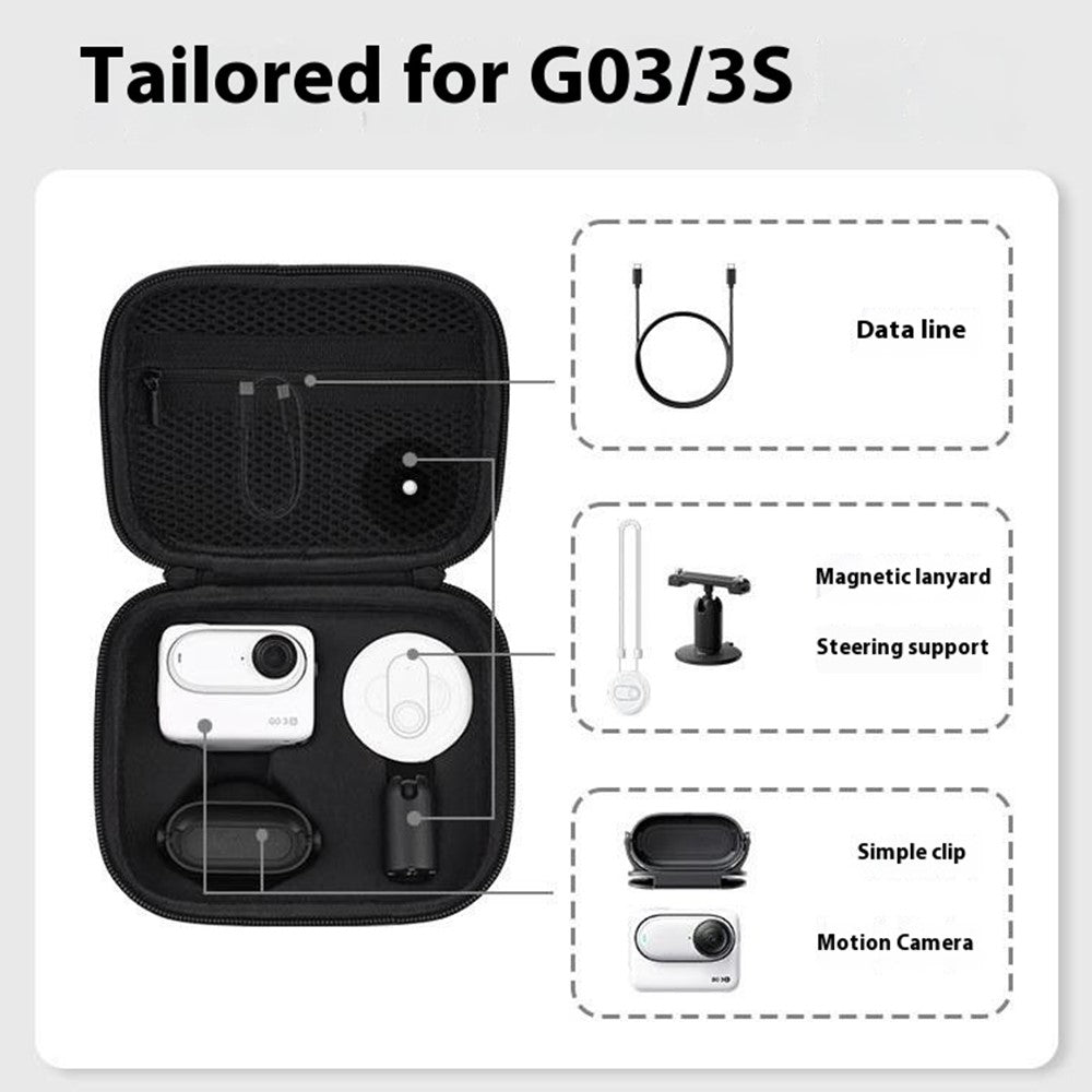 FLYMILE For Insta360 GO 3S / GO 3 Storage Case Camera and Accessories Carrying Bag