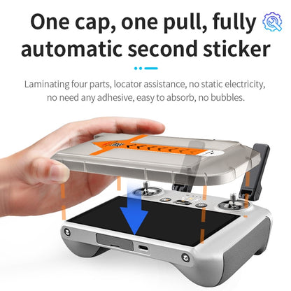 STARTRC 1139983 For DJI RC 2 / RC Remote Controller with Screen HD Tempered Glass Screen Film + Dust Removal Install Tool