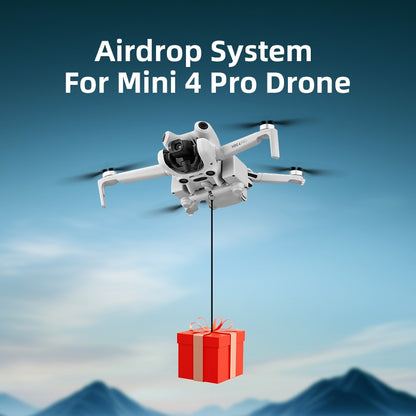 BRDRC For DJI Mini 4 Pro Photosensitive Thrower Fishing Bait Gift Deliver Airdrop System