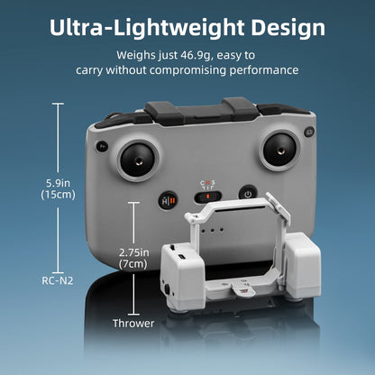 BRDRC For DJI Mini 4 Pro Photosensitive Thrower Fishing Bait Gift Deliver Airdrop System
