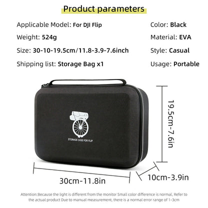 Carrying Case for DJI Flip Drone + RC-N3 Remote Controller RC Drone Portable Storage Bag