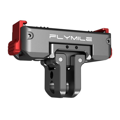 FLYMILE For DJI Osmo Action 6  /  Nano Magnetic Quick Release Mount 360° Rotating Aluminum Alloy Base Dual Port Design