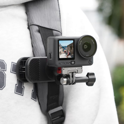 FLYMILE For DJI Osmo Action 6  /  Nano Magnetic Quick Release Mount 360° Rotating Aluminum Alloy Base Dual Port Design