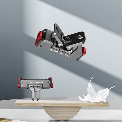 FLYMILE For DJI Osmo Action 6  /  Nano Magnetic Quick Release Mount 360° Rotating Aluminum Alloy Base Dual Port Design