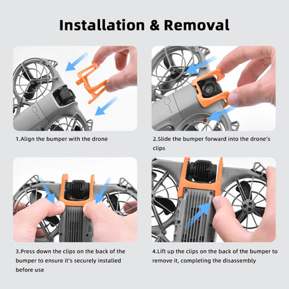 BRDRC For DJI Neo 2 Shock Absorption Bumper Plastic Anti-Collision Drone Gimbal Protector Guard