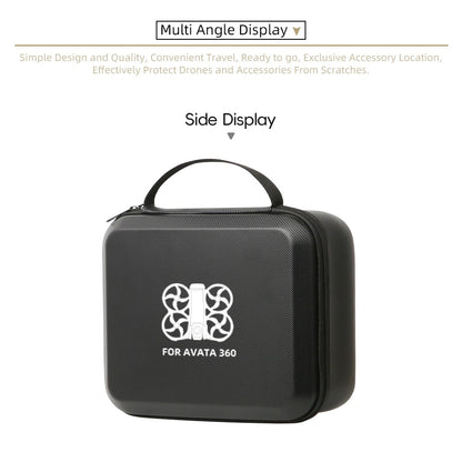 PU Portable Storage Case for DJI Avata 360 Drone Hard Shell Carrying Bag Travel Organizer Drone Protection Handbag