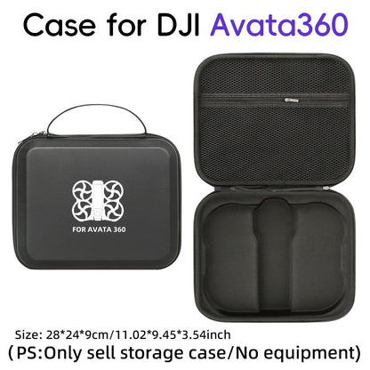 PU Portable Storage Case for DJI Avata 360 Drone Hard Shell Carrying Bag Travel Organizer Drone Protection Handbag