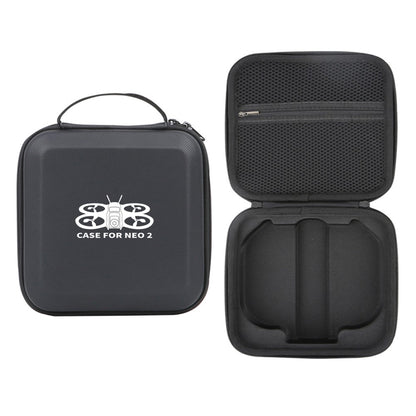 Portable Carrying Case for DJI Neo 2 Drone PU Waterproof Storage Bag Travel Organizer with EPE Foam Interior