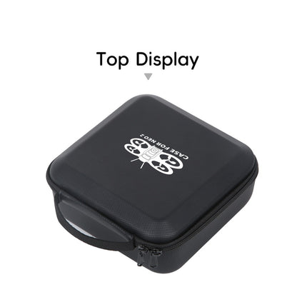 Portable Carrying Case for DJI Neo 2 Drone PU Waterproof Storage Bag Travel Organizer with EPE Foam Interior