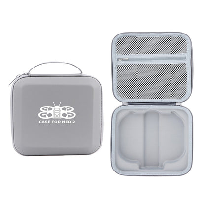 Portable Carrying Case for DJI Neo 2 Drone PU Waterproof Storage Bag Travel Organizer with EPE Foam Interior