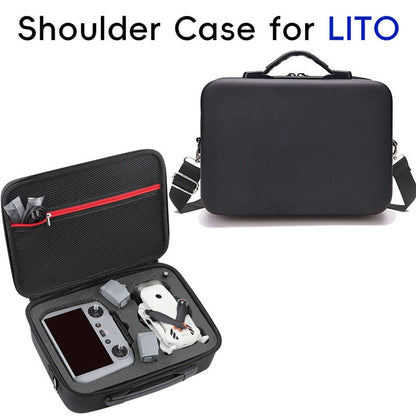 For DJI Lito 1 / Lito X1 Drone Carrying Bag EVA Hard Shell Portable Storage Bag with Shoulder Strap