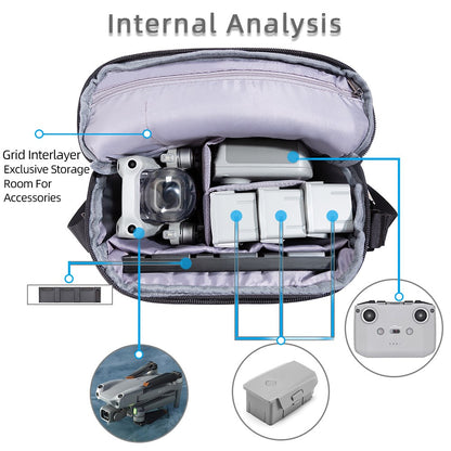 Portable Shockproof Storage Carrying Bag Crossbody Bag for DJI Air 2S/Air 2 Drone Accessories