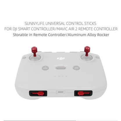 SUNNYLIFE YG9301 1 Pair Thumb Rocker Aluminum Alloy Control Joysticks for DJI Mavic 3/Air 2S/Mini 2/Mavic Air 2/Mavic 2 Remote Controller