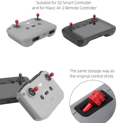 SUNNYLIFE YG9301 1 Pair Thumb Rocker Aluminum Alloy Control Joysticks for DJI Mavic 3/Air 2S/Mini 2/Mavic Air 2/Mavic 2 Remote Controller